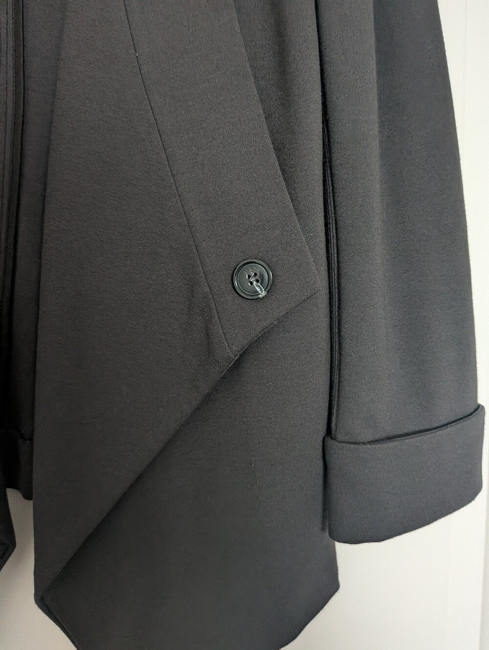 Le Château Black Open Front Waterfall Women's Blazer Jacket – Size Small - Picture 2 of 7